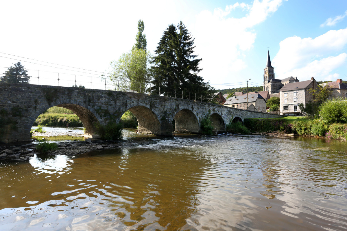 Le village de Treigne et le Viroin